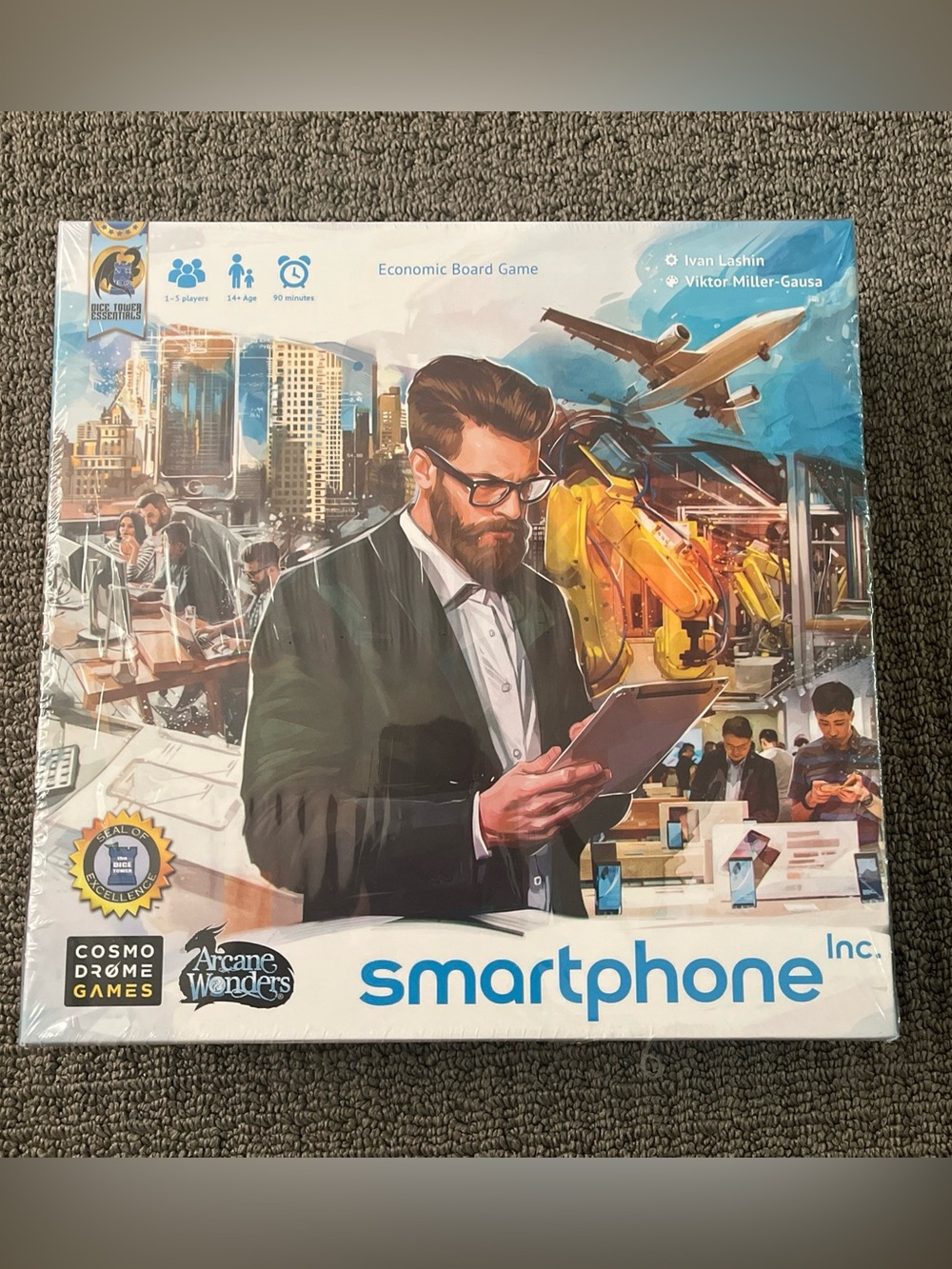 Cosmodrome Economic Board Game Smartphone Inc. BRAND EW SEALED RARE